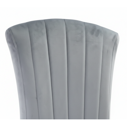 Lot De 6 Chaises Baroque Louis Gold Velours Gris