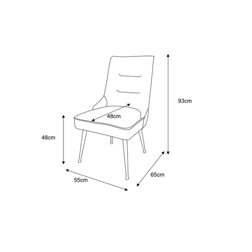 Lot De Chaises Luxury Zip En Velours Pieds Gold