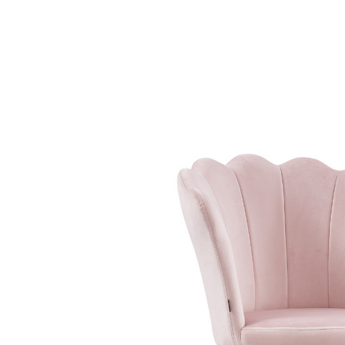 Lot De 2 Chaises Nymphea Pieds Gold Assise Velours Rose