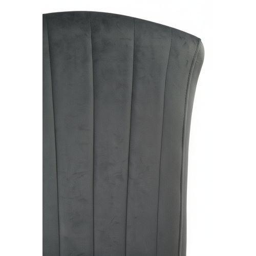 Lot De 6 Chaises Baroque Louis Gold Velours Anthracite