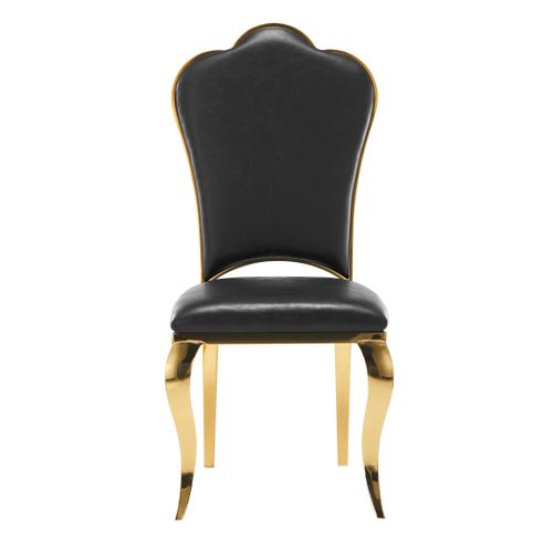 Lot De 4 Chaises Prestige Gold Simili Cuir - Sakura