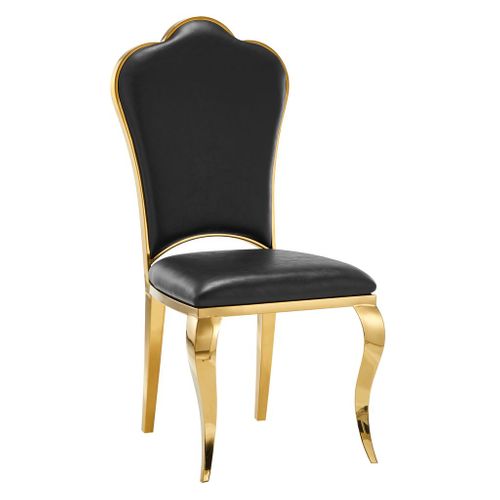 Lot De 4 Chaises Prestige Gold Simili Cuir - Sakura