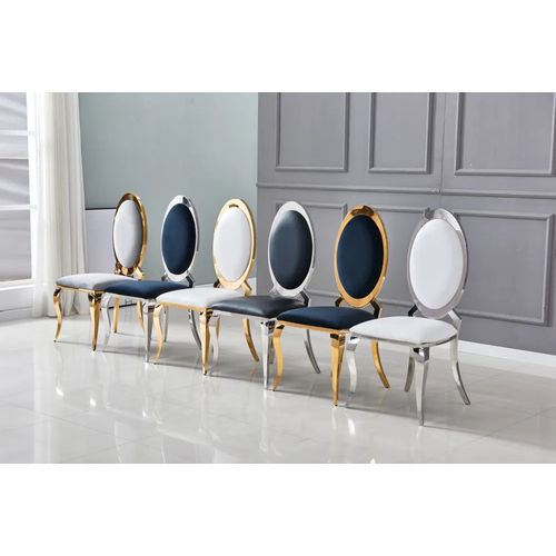 Lot De 4 Chaises Angel Baroque Gold Velours