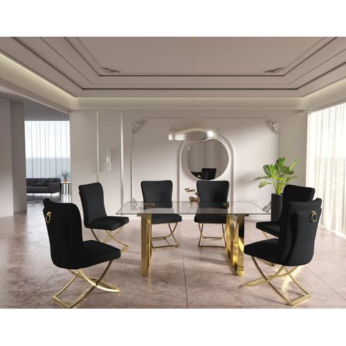 Table à Manger Igrec Gold Transparent