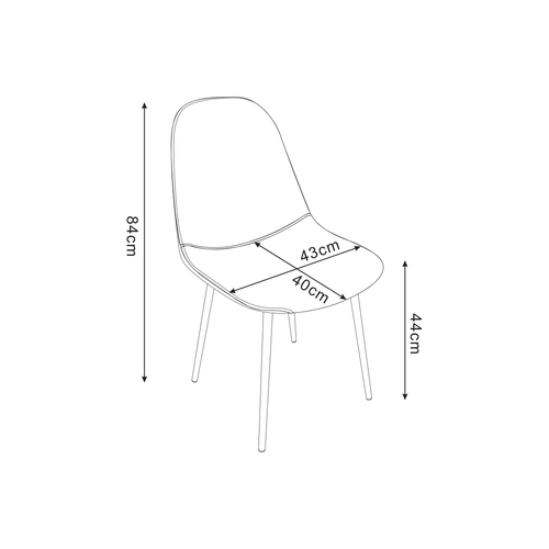 Lot De 4 Chaises Scandinave En Velours Taupe Pieds Gold