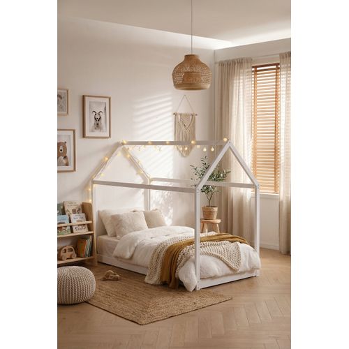Lit Cabane Robinson En Bois – 190x90 Cm Avec Sommier Intégré