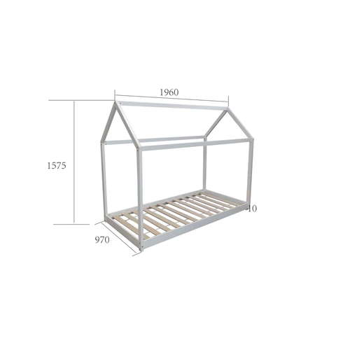 Lit Cabane Robinson En Bois – 190x90 Cm Avec Sommier Intégré