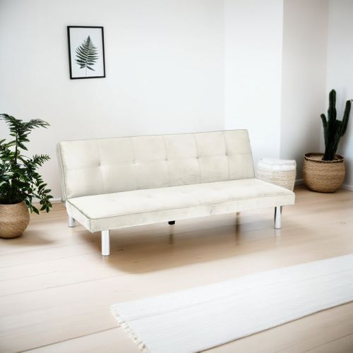 Banquette Convertible Clic Clac Chrome Ecru