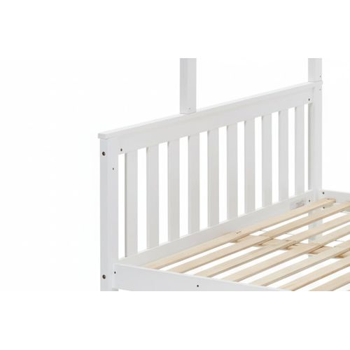 Lit Superposé Bois Blanc 2+1 140x190 90x190 Cm Batna