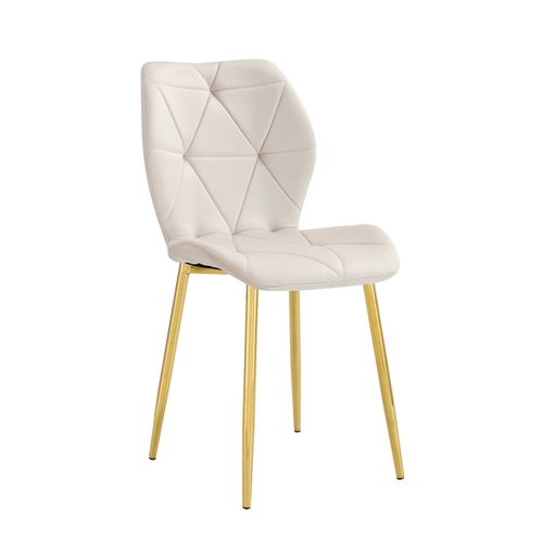 Lot De 4 Chaises Coquillage Gold 46x58,5x87 Cm