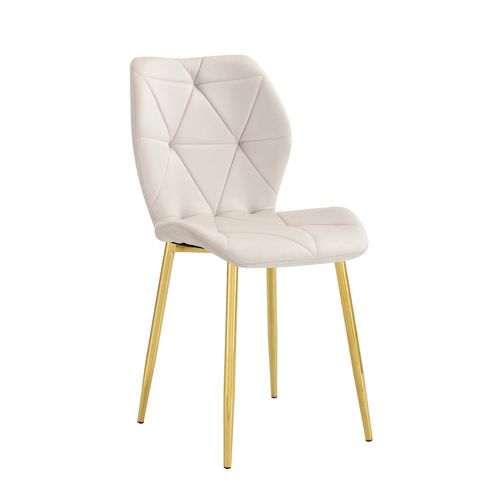 Lot De 4 Chaises Coquillage Gold 46x58,5x87 Cm