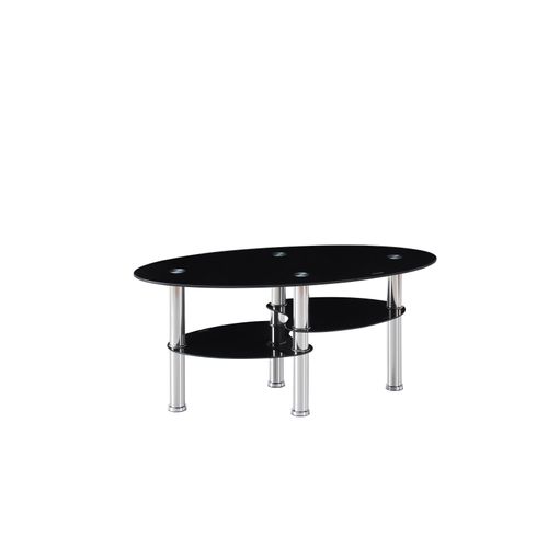 Table Basse Game Noir 100x50x45 Cm