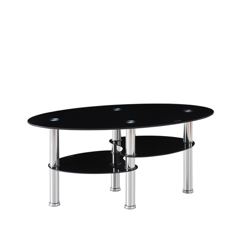 Table Basse Game Noir 100x50x45 Cm