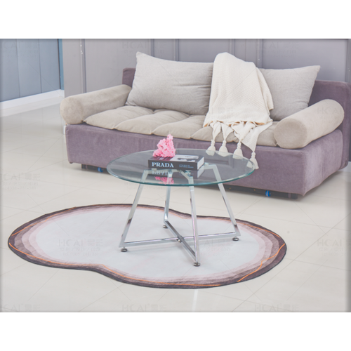 Table Basse Heloise Chrome Et Plateau En Verre 80x45 Cm - Transparent