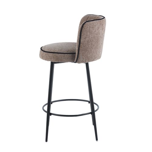 Lot De 2 Tabourets De Bar Cathy Pied Métal Noir