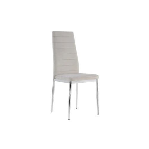 Lot De Chaises Tolia Chrome Velours