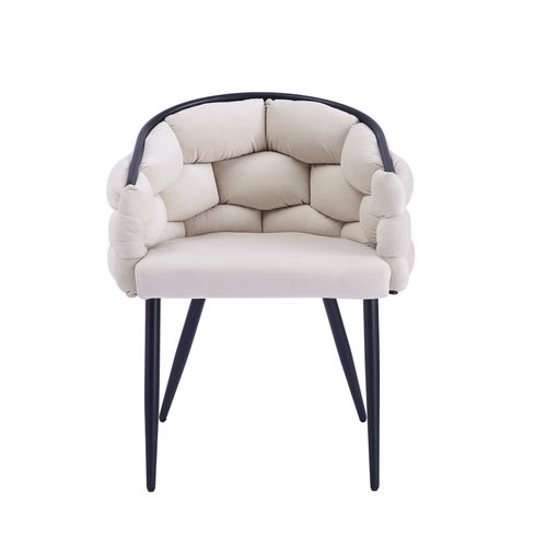 Lot De 2 Chaises Ballon Pieds Métal Noir