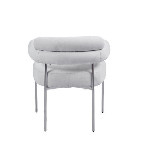 Lot De 2 Chaises Bulle Avec Accoudoirs Velours et Pieds Chrome 72x60x77 Cm