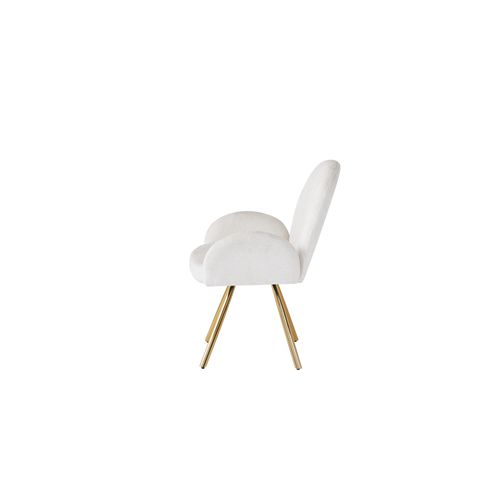 Lot De 2 Chaises Mimi Avec Accoudoirs Gold 62x63x92 Cm
