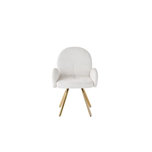 Lot De 2 Chaises Mimi Avec Accoudoirs Gold 62x63x92 Cm