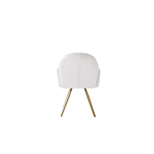 Lot De 2 Chaises Mimi Avec Accoudoirs Gold 62x63x92 Cm