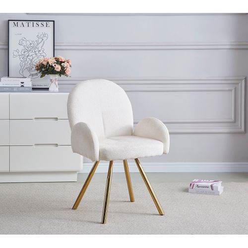 Lot De 2 Chaises Mimi Avec Accoudoirs Gold 62x63x92 Cm