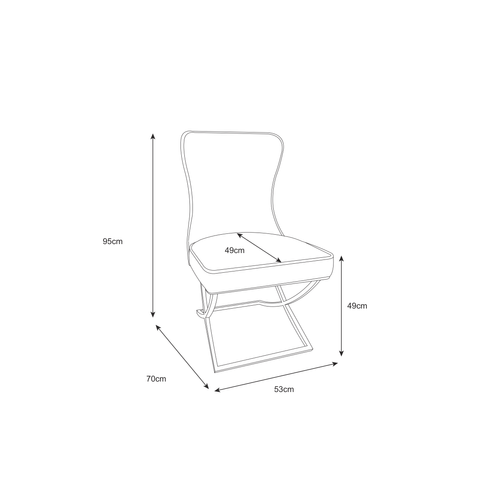 Lot De 2 Chaises Gabrielle Capitonnée Velours