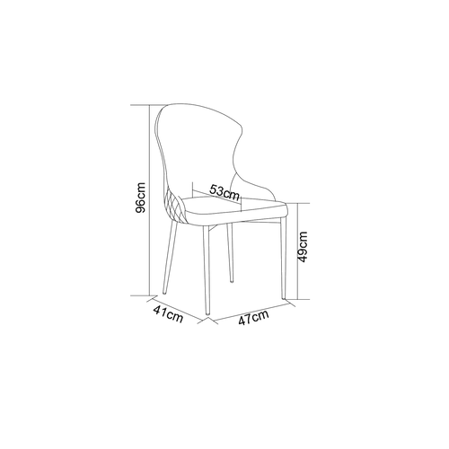 Lot De 2 Chaises Hilton En Velours et Pieds Chrome – Style Chic Et Moderne