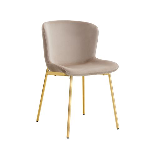Lot De 2 Chaises Elen Gold Velours