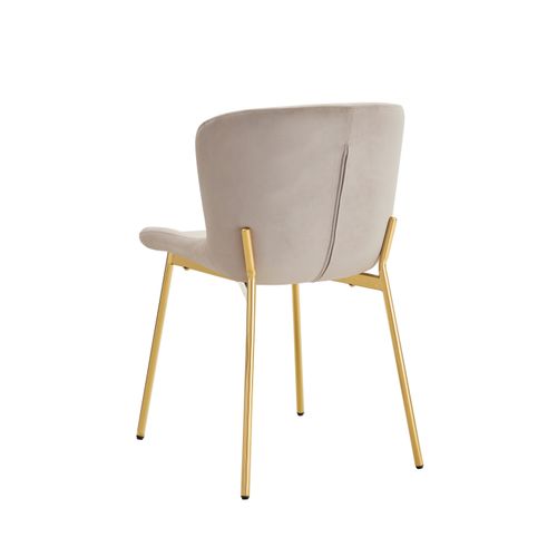 Lot De 2 Chaises Elen Gold Velours