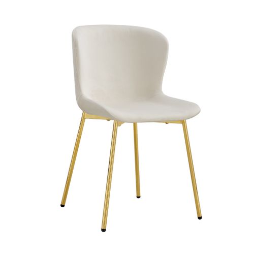 Lot De 2 Chaises Elen Gold Velours