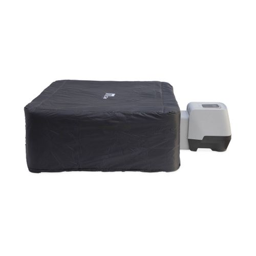Spa Rigide Oslo Mspa 6 Personnes Gris. 4 Coussins. Bâche Incluse + Housse Thermique. Hydromassages
