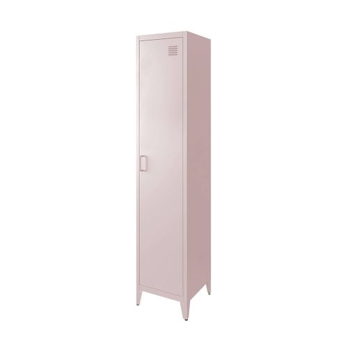 Armoire Chambre En Acier Rose. 4 Espaces De Rangement. Casier