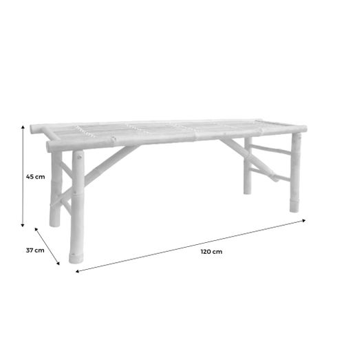 Banc En Bambou 120cm