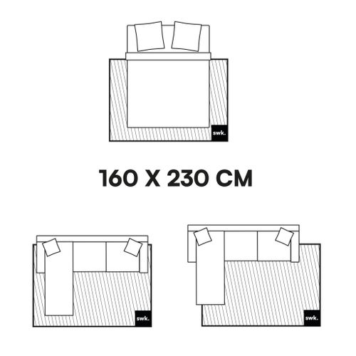 Tapis Intérieur Tufté Avec Légers Reliefs Crème. 160 X 230cm