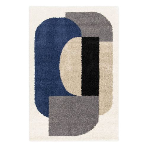 Tapis Intérieur Shaggy. Motifs Géométriques. Multicolore. 120 X 170cm