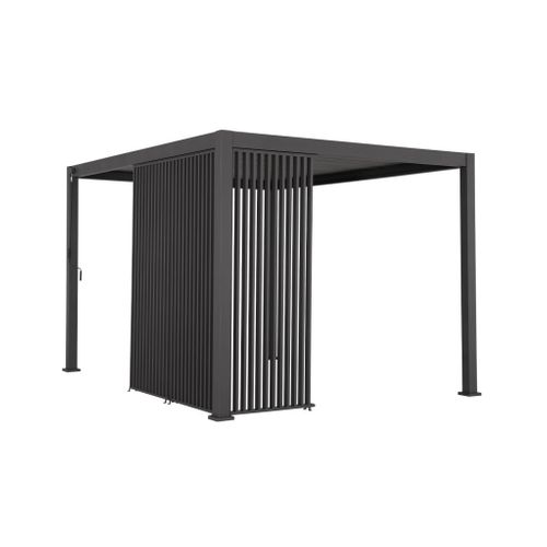 Triomphe Persienne Verticale Pour Pergola 3m. Aluminium. Panneau Brise Vue. Anthracite