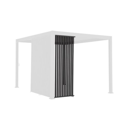 Triomphe Persienne Verticale Pour Pergola 3m. Aluminium. Panneau Brise Vue. Anthracite