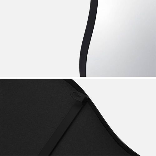 Miroir Organique En Métal Noir Harlow