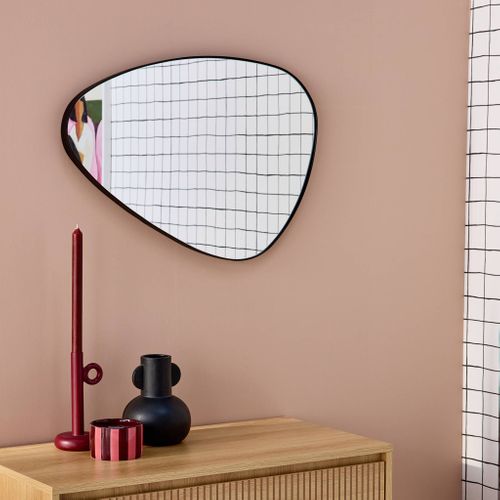 Miroir Organique En Métal Noir Harvey