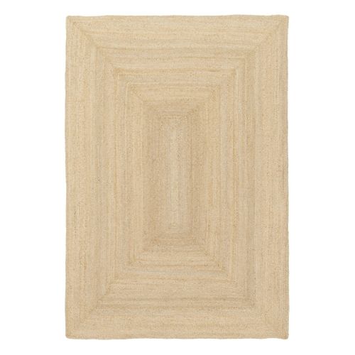 Tapis Intérieur Padma Rectangulaire Jute. Naturel. Différentes Tailles. Tissé Plat