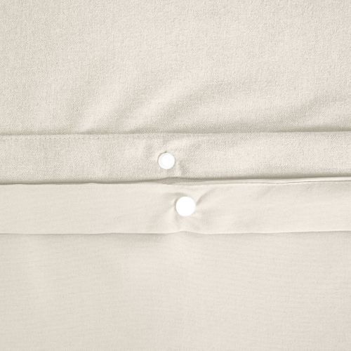 Parure De Lit Espiga Crème 2 Places. Réversible. Bi-matière. 240 X 220 Cm