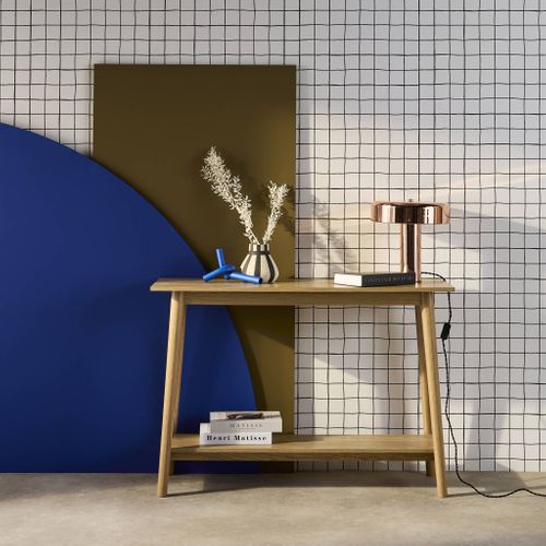 Console Scandinave Effet Frêne. 1 Étagère