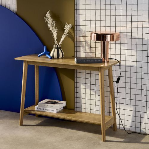Console Scandinave Effet Frêne. 1 Étagère