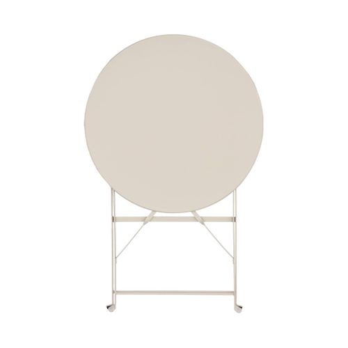 Table De Jardin Bistrot Ronde Ø60cm Pliable En Acier Thermolaqué
