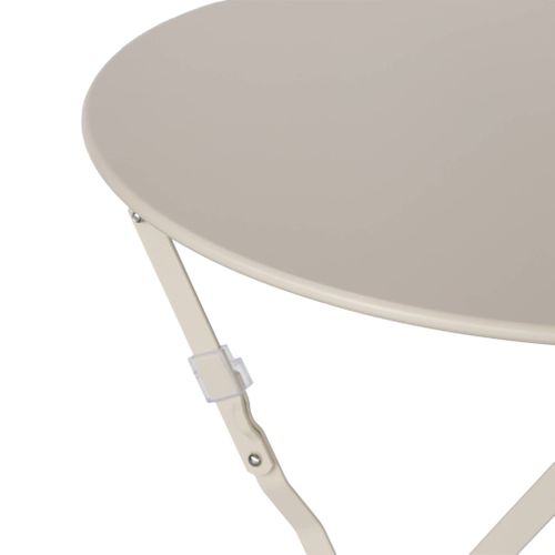 Table De Jardin Bistrot Ronde Ø60cm Pliable En Acier Thermolaqué