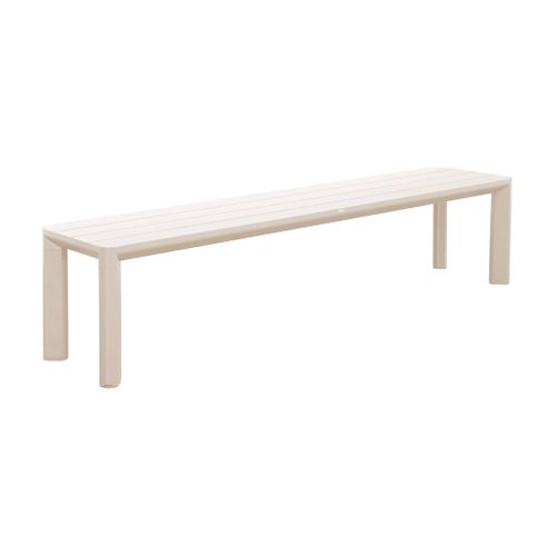 Banc De Jardin Beige Madison Aluminium. 4 Places. 200 X 40 X 45 Cm