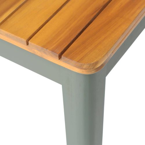 Table De Jardin Senora Acacia Kaki Avec Coins Arrondis. 10 Places. 200 X 100 X 75 Cm