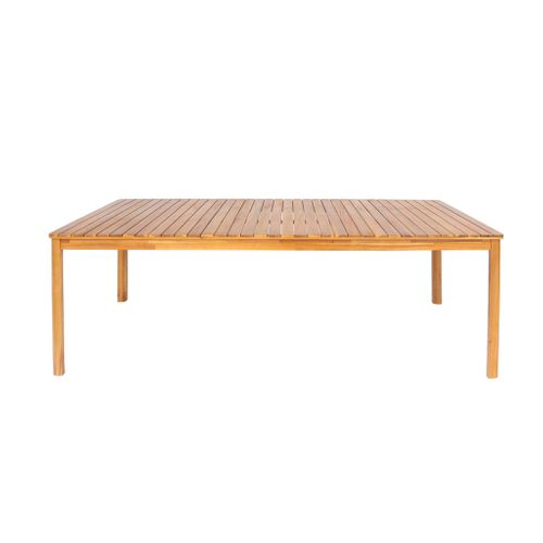 Table De Jardin Senora Acacia Naturel Avec Coins Arrondis. 10 Places. 200 X 100 X 75 Cm