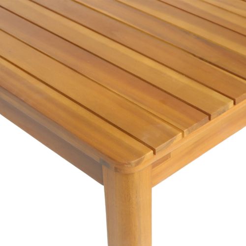 Table De Jardin Senora Acacia Naturel Avec Coins Arrondis. 8 Places. 160 X 90 X 75 Cm